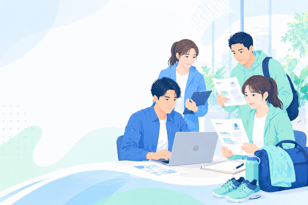 スポーツ経験を履歴書と職務経歴書に整理するイメージ