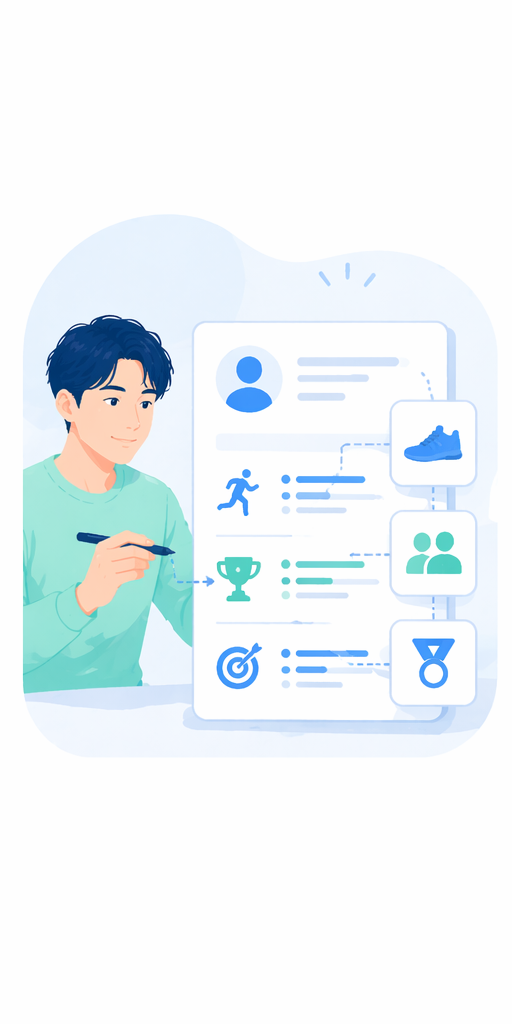 内容を整えるステップのイメージ